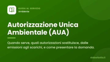 Autorizzazione Unica Ambientale (AUA) per le imprese
