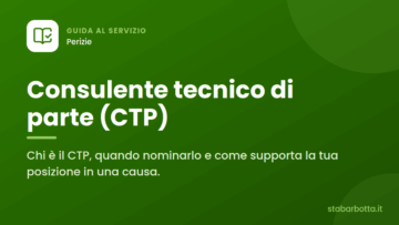 Consulente tecnico di parte (CTP)