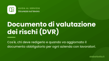 Documento di valutazione dei rischi (DVR)